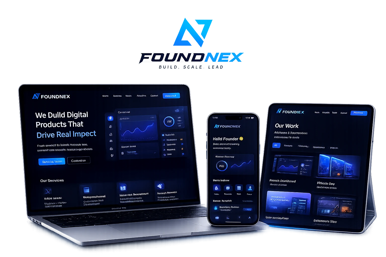 FoundNex software development team in Delhi building websites and SaaS products